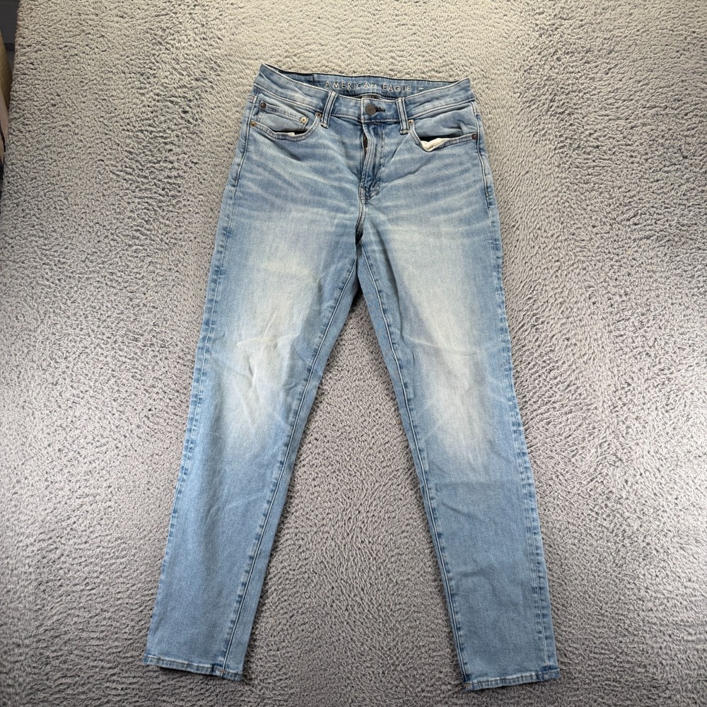 American Eagle Outfitters Air Flex+ Jeans Mens 29x32 Blue Denim Straight Faded